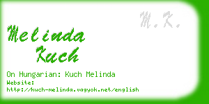 melinda kuch business card